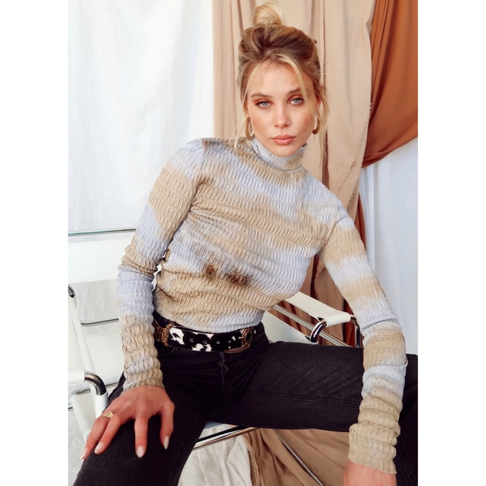 12th Tribe Mock Neck Top